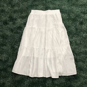 white flowy skirt from shein